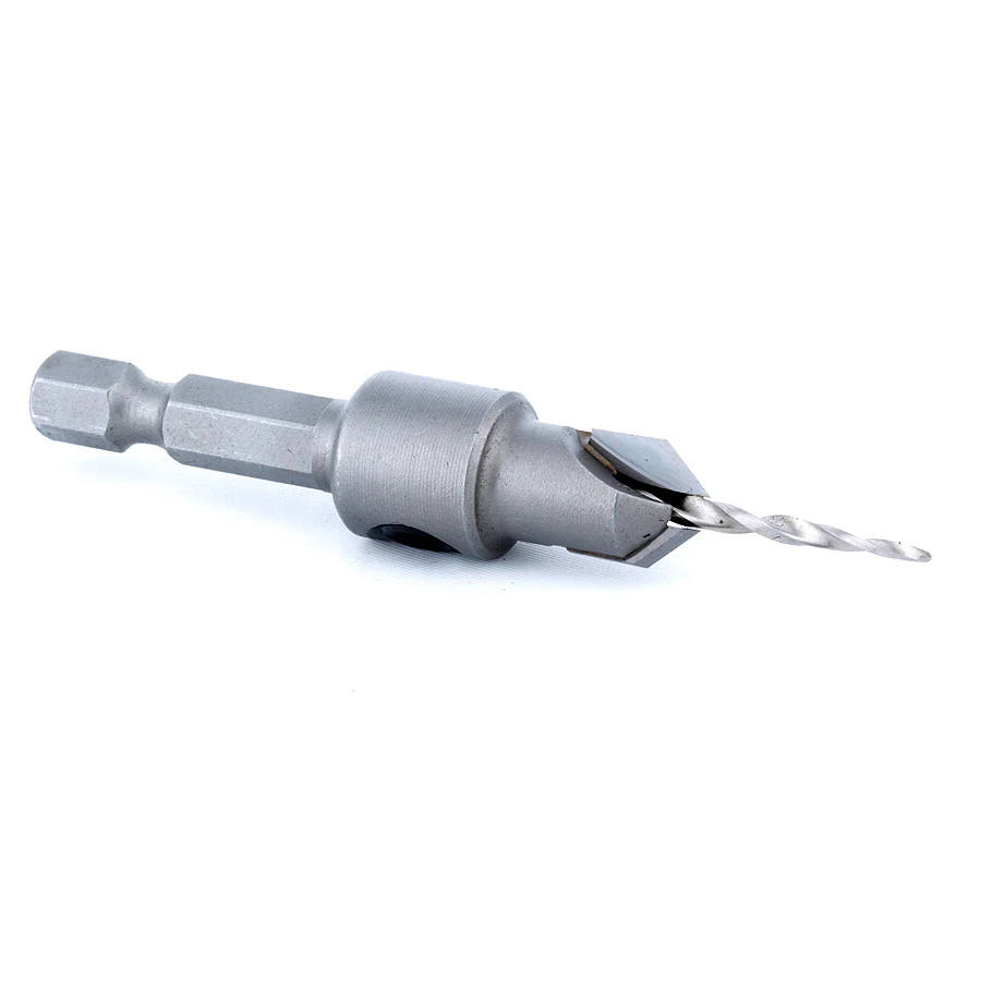 Amana Tool 55622 Carbide Tipped 82 Degree Countersink Taper #6 Screw 3/8 Dia x 3/32 Drill Dia x 1/4 Hex Shank - Image 3