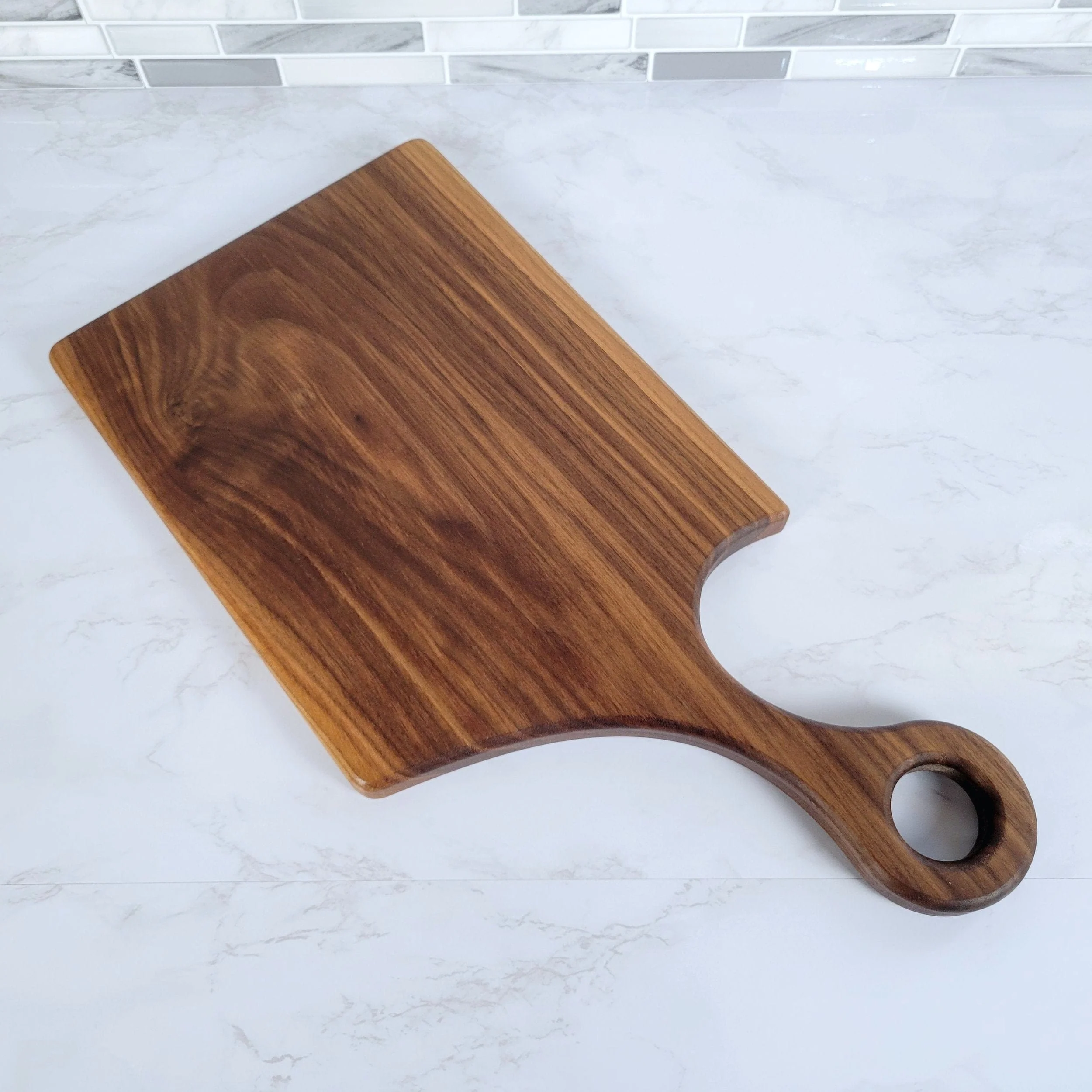 Black Walnut Charcuterie Board with a Modern Handle - Image 5