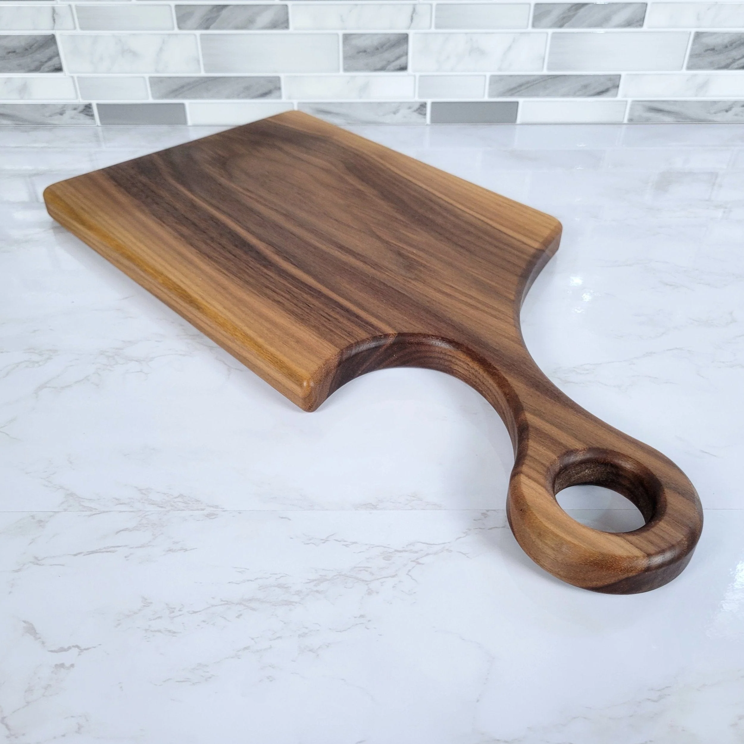 Black Walnut Charcuterie Board with a Modern Handle - Image 7