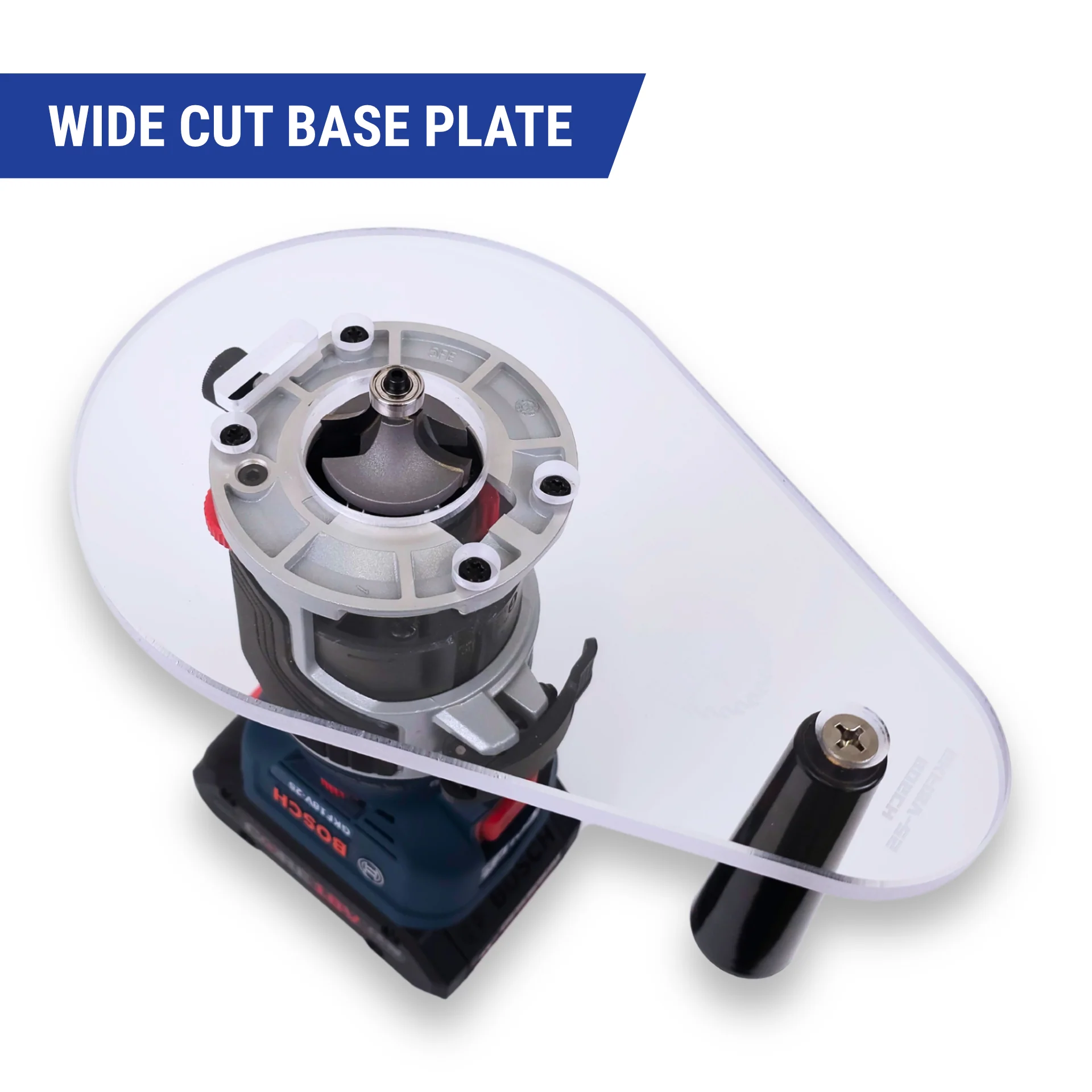 TrimFit Pro® SINGLE GRIP Router Base Plate for Bosch Colt GKF18V-25 - Image 7