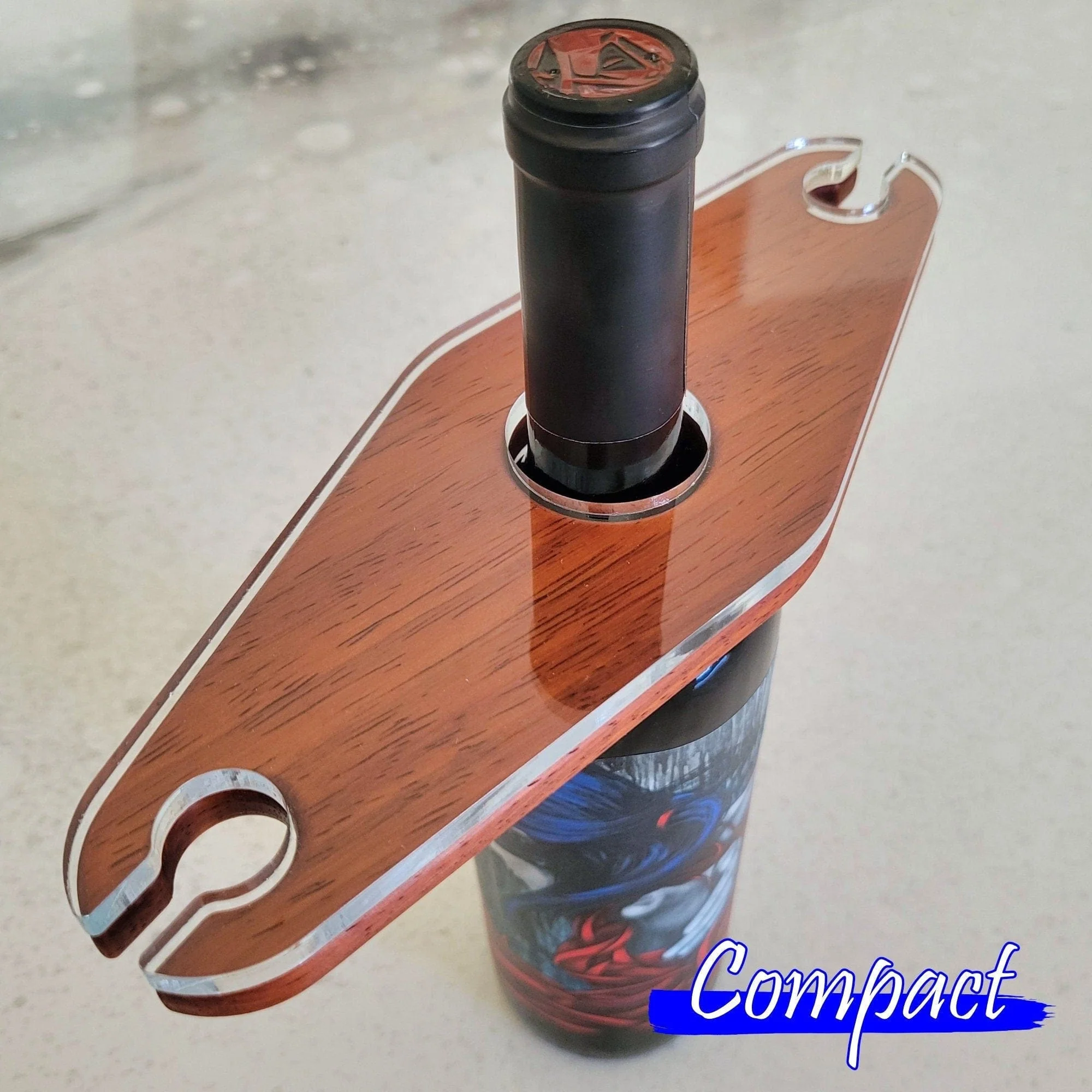 Compact Wine Caddy Acrylic Router Template