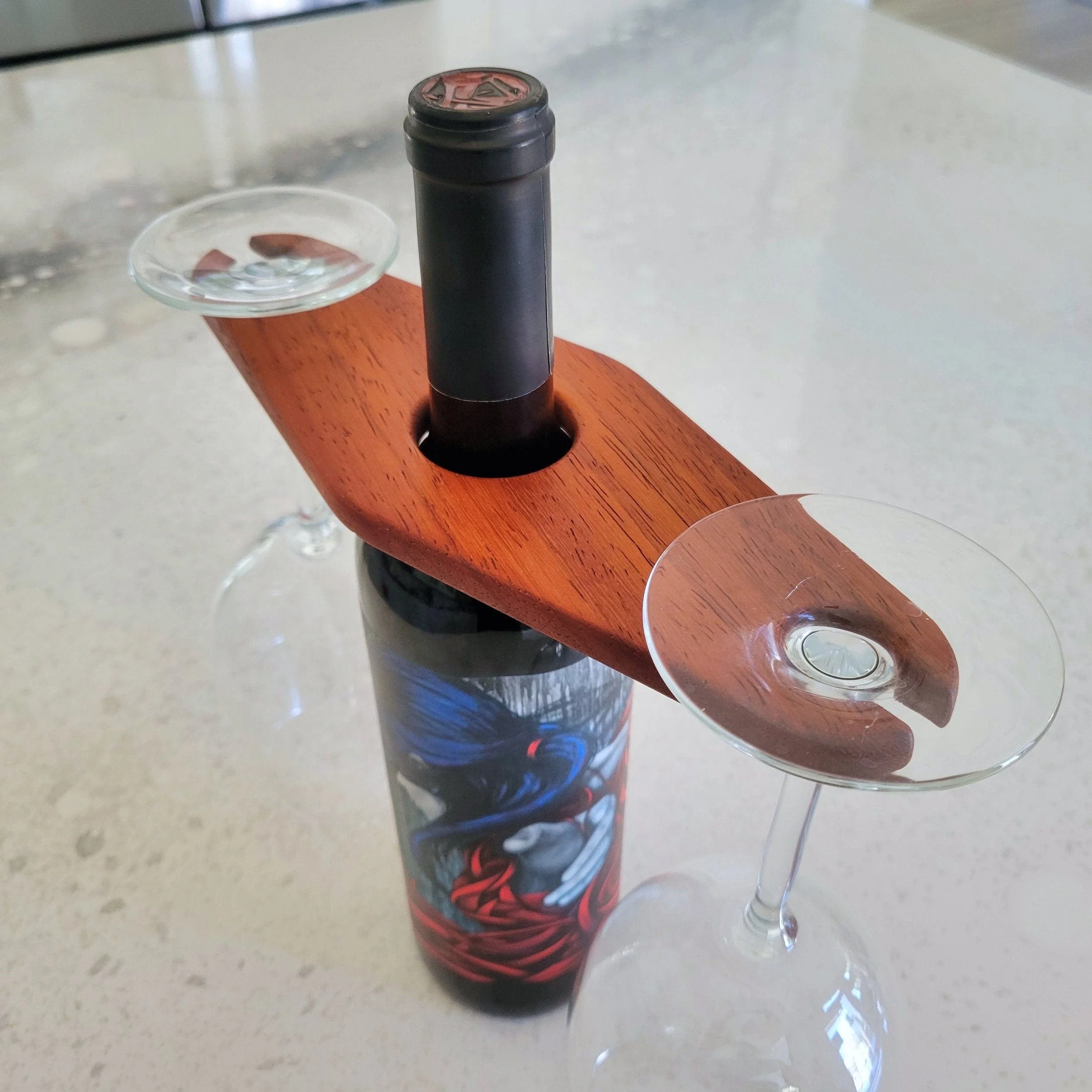 Compact Wine Caddy Acrylic Router Template - Image 8