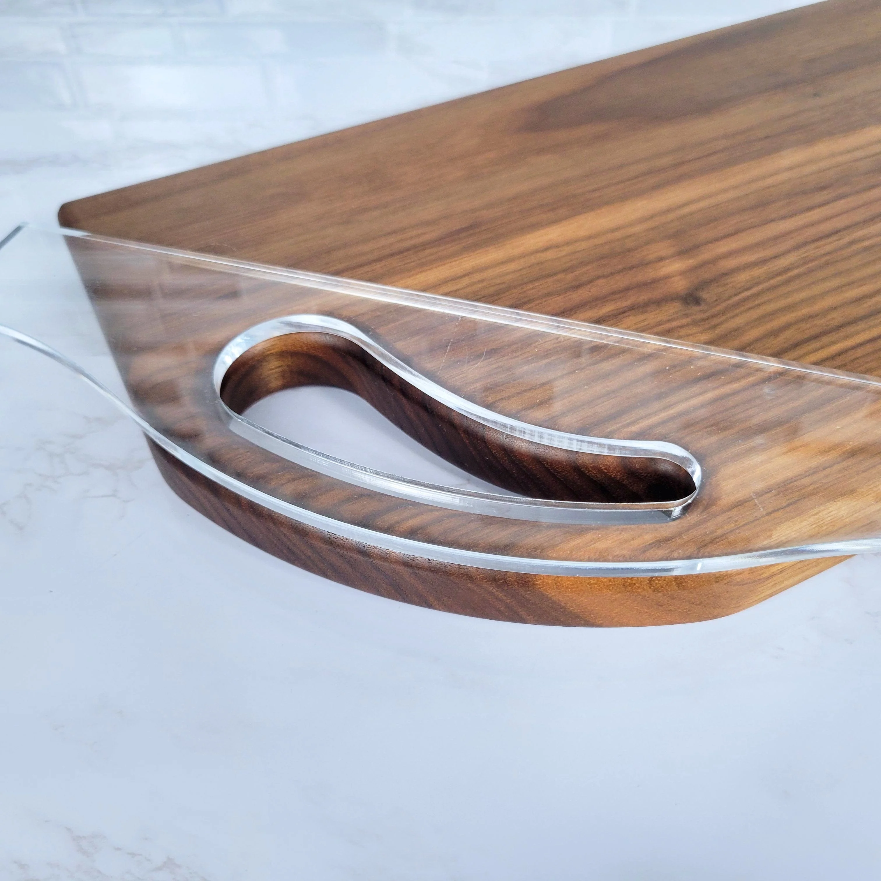 Curves Charcuterie Board Handle Acrylic Router Template - Image 5