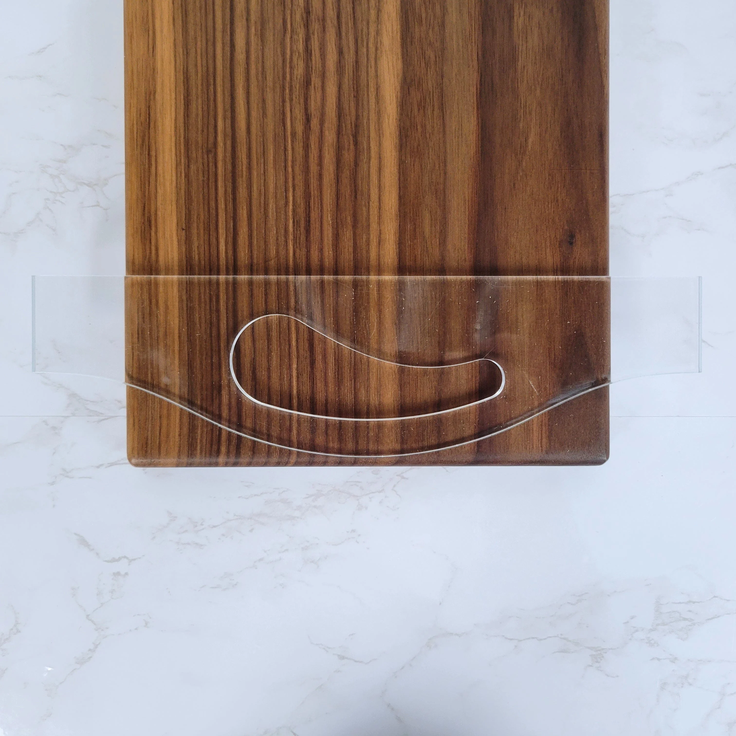 Curves Charcuterie Board Handle Acrylic Router Template - Image 8