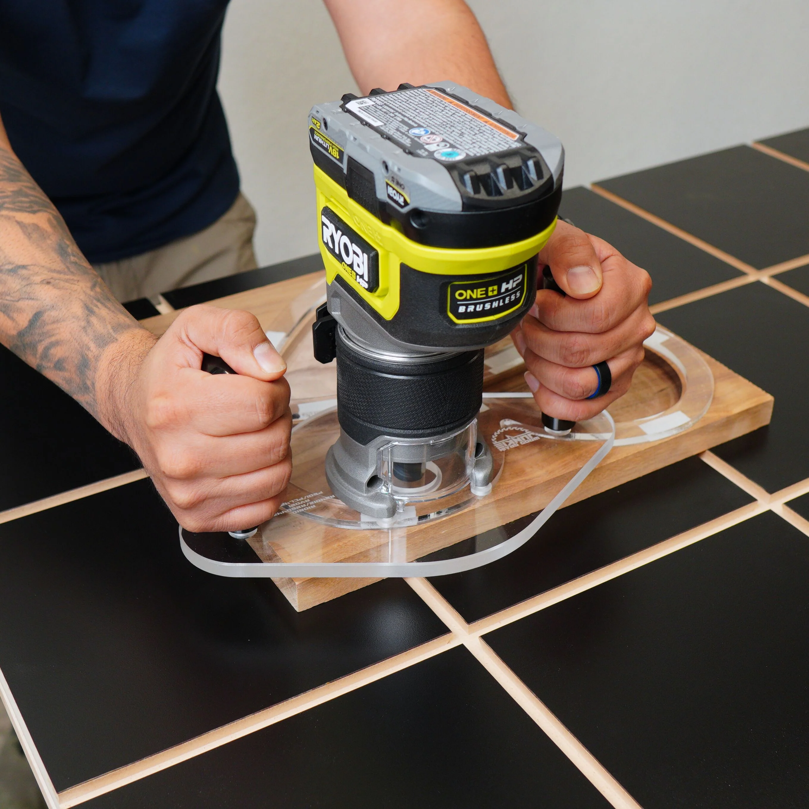 TrimFit Pro® DUAL GRIP Router Base Plate for Ridgid and Ryobi - Image 5