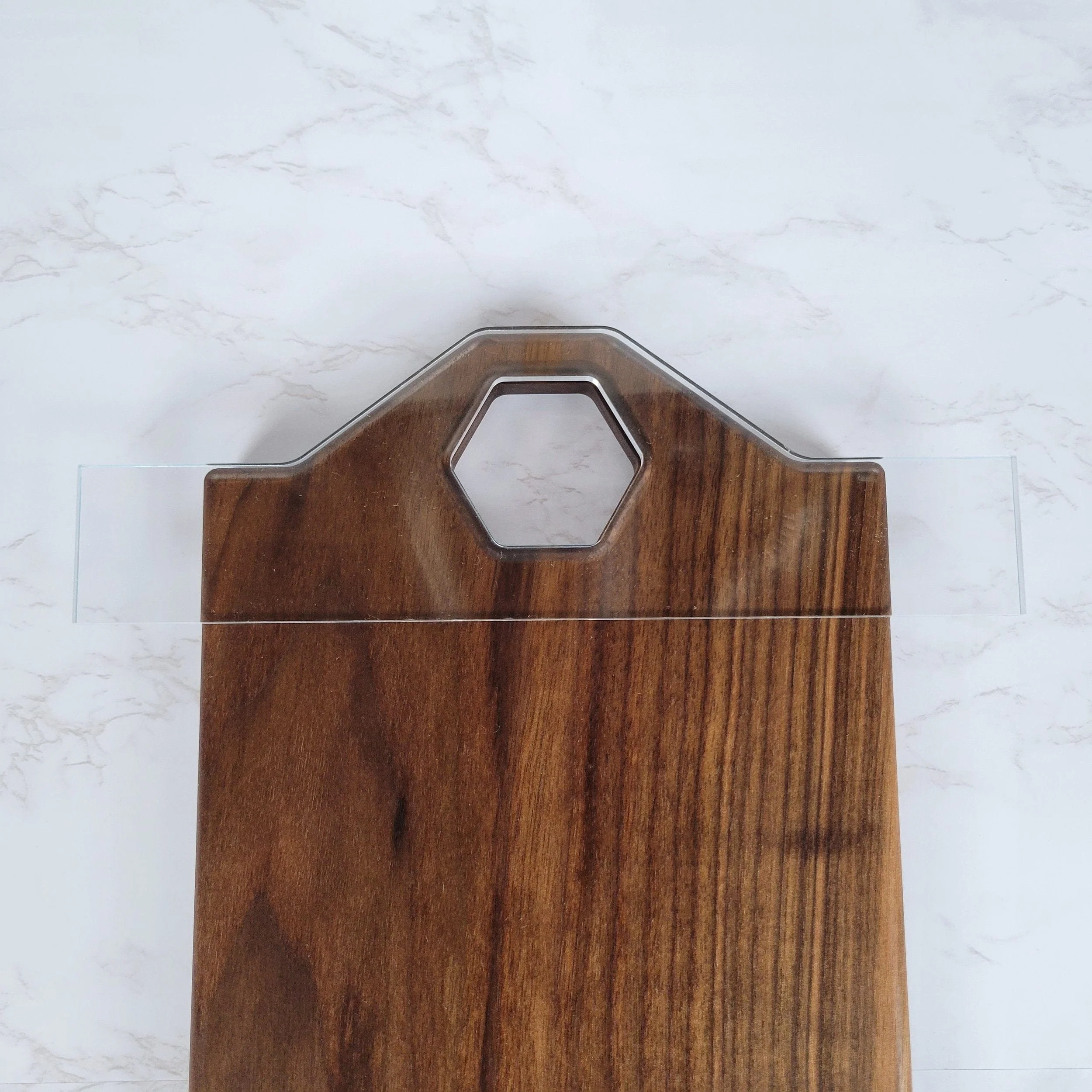Honeycomb Charcuterie Board Handle Acrylic Router Template - Image 4