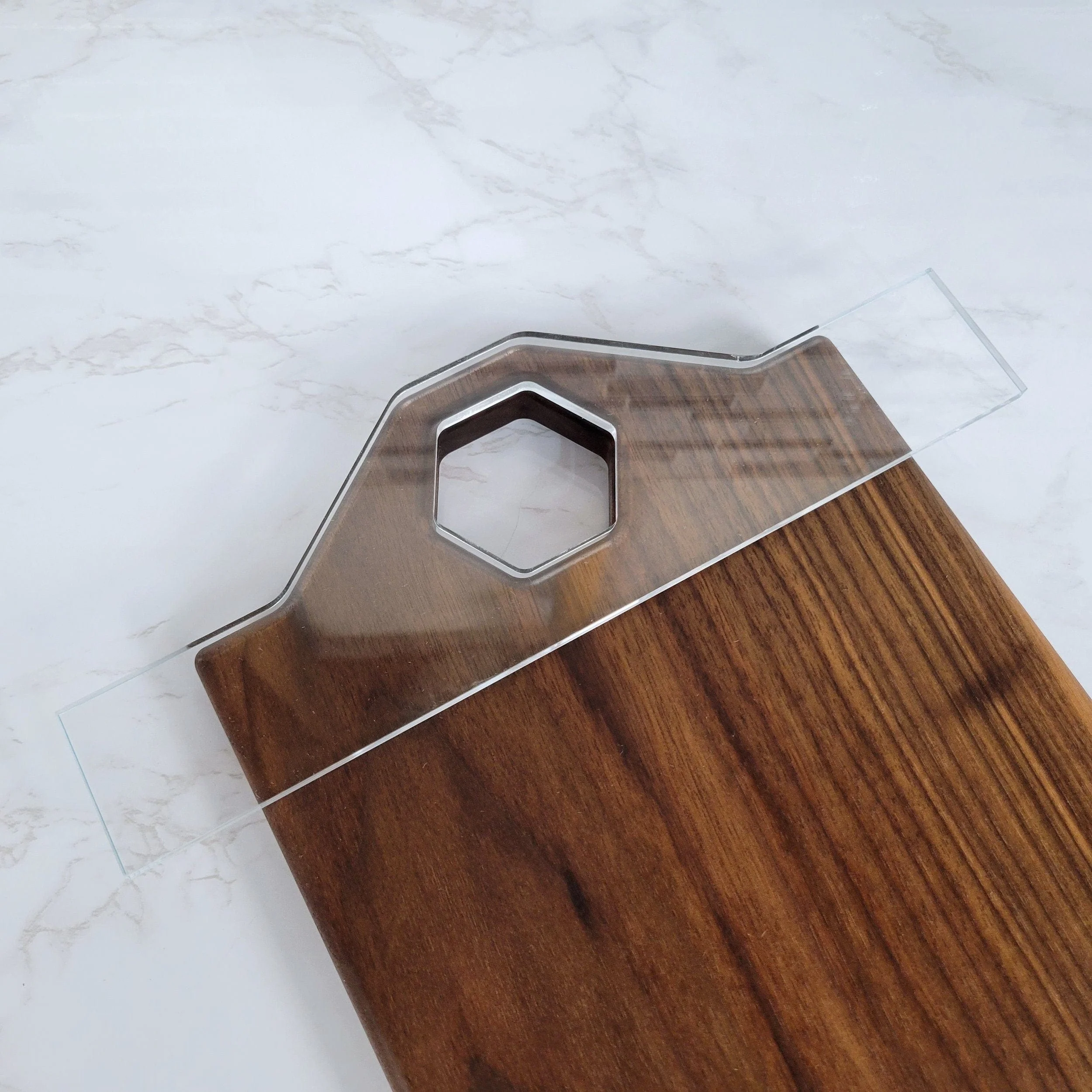 Honeycomb Charcuterie Board Handle Acrylic Router Template - Image 5