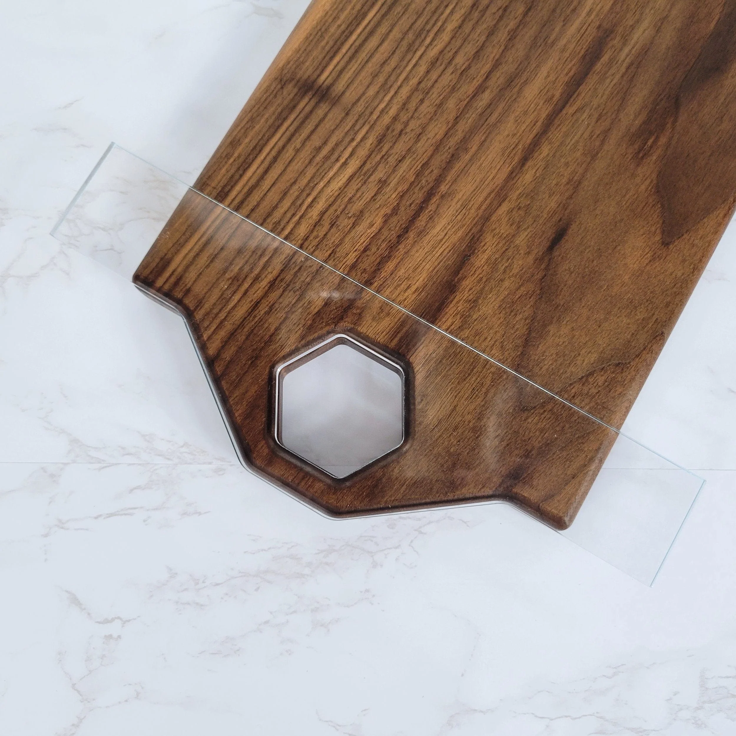 Honeycomb Charcuterie Board Handle Acrylic Router Template - Image 6