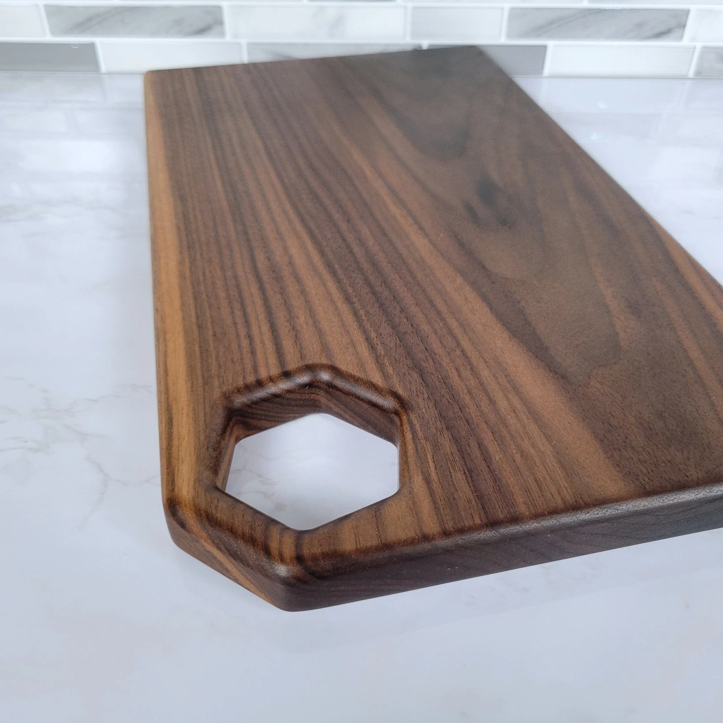 Honeycomb Cutting Board Corner Handle Acrylic Router Template - Image 6