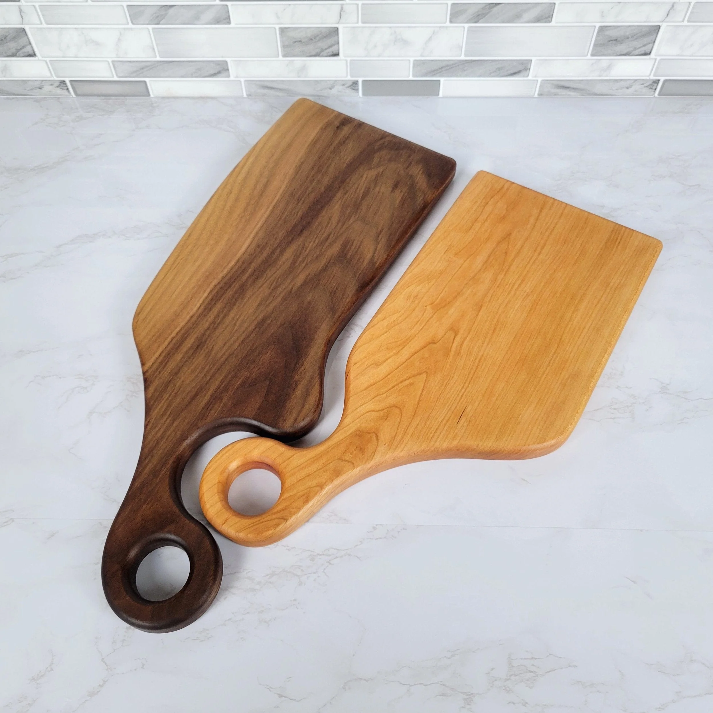 Nesting Charcuterie Board Set - Black Walnut and Cherry - Image 4