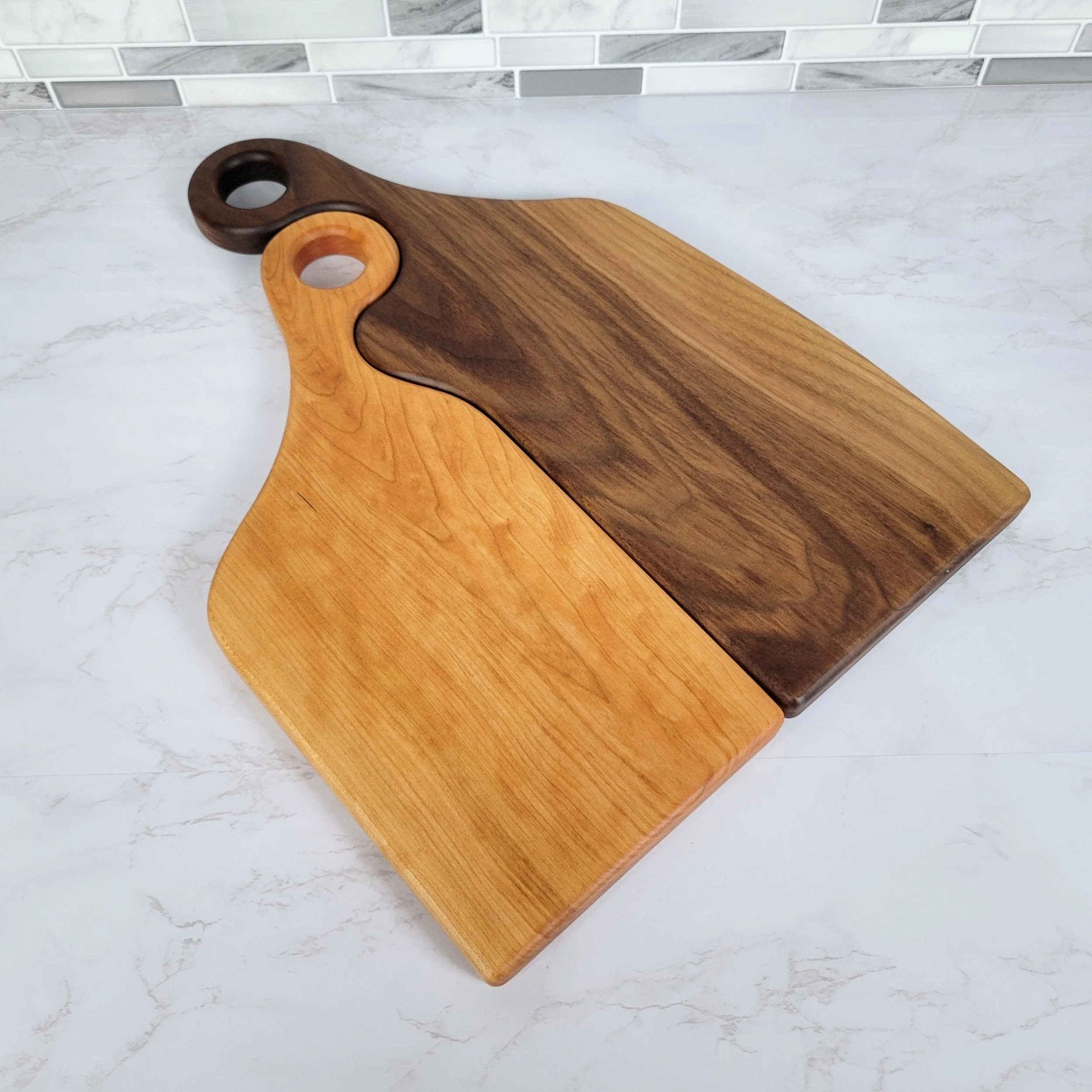 Nesting Charcuterie Board Set - Black Walnut and Cherry - Image 5