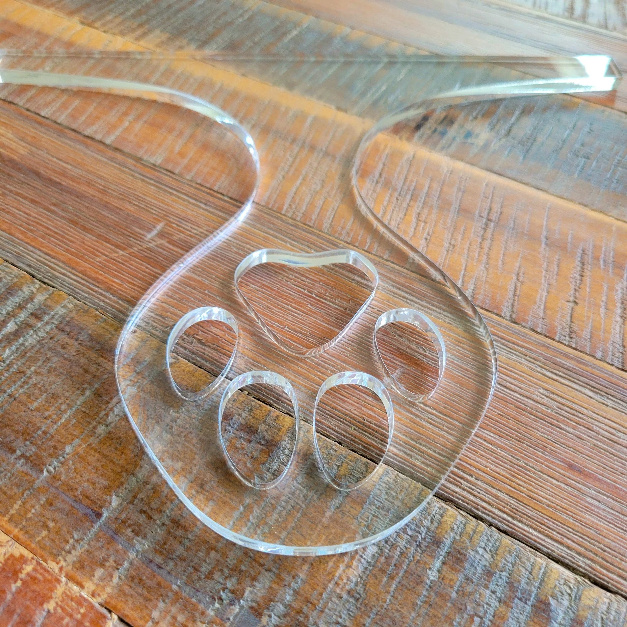 Paw Print Charcuterie Board Handle Acrylic Router Template - Image 6