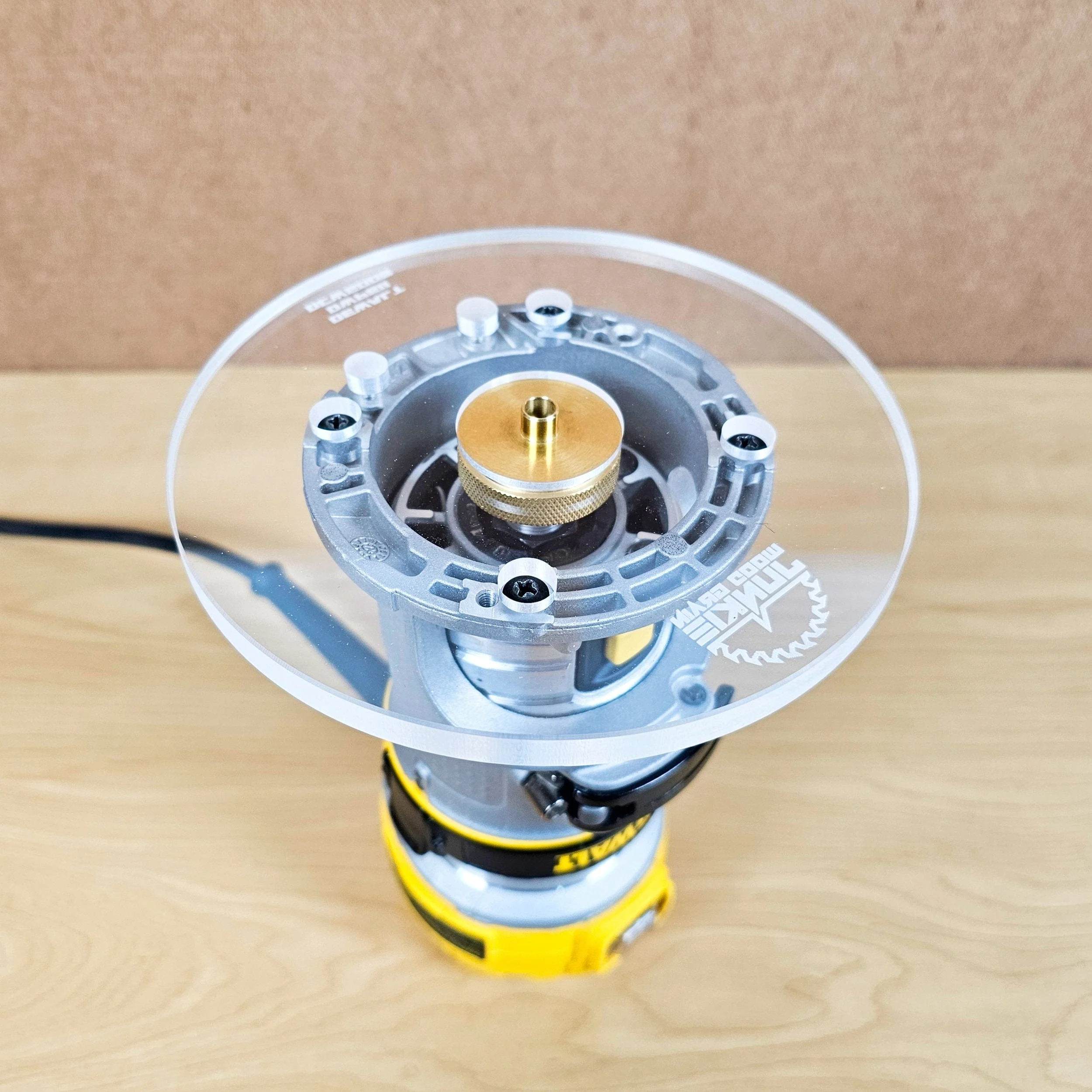 TrimFit Pro® 6 inch ROUND Router Base Plate for DeWalt DWP611 and DCW600B - Image 5