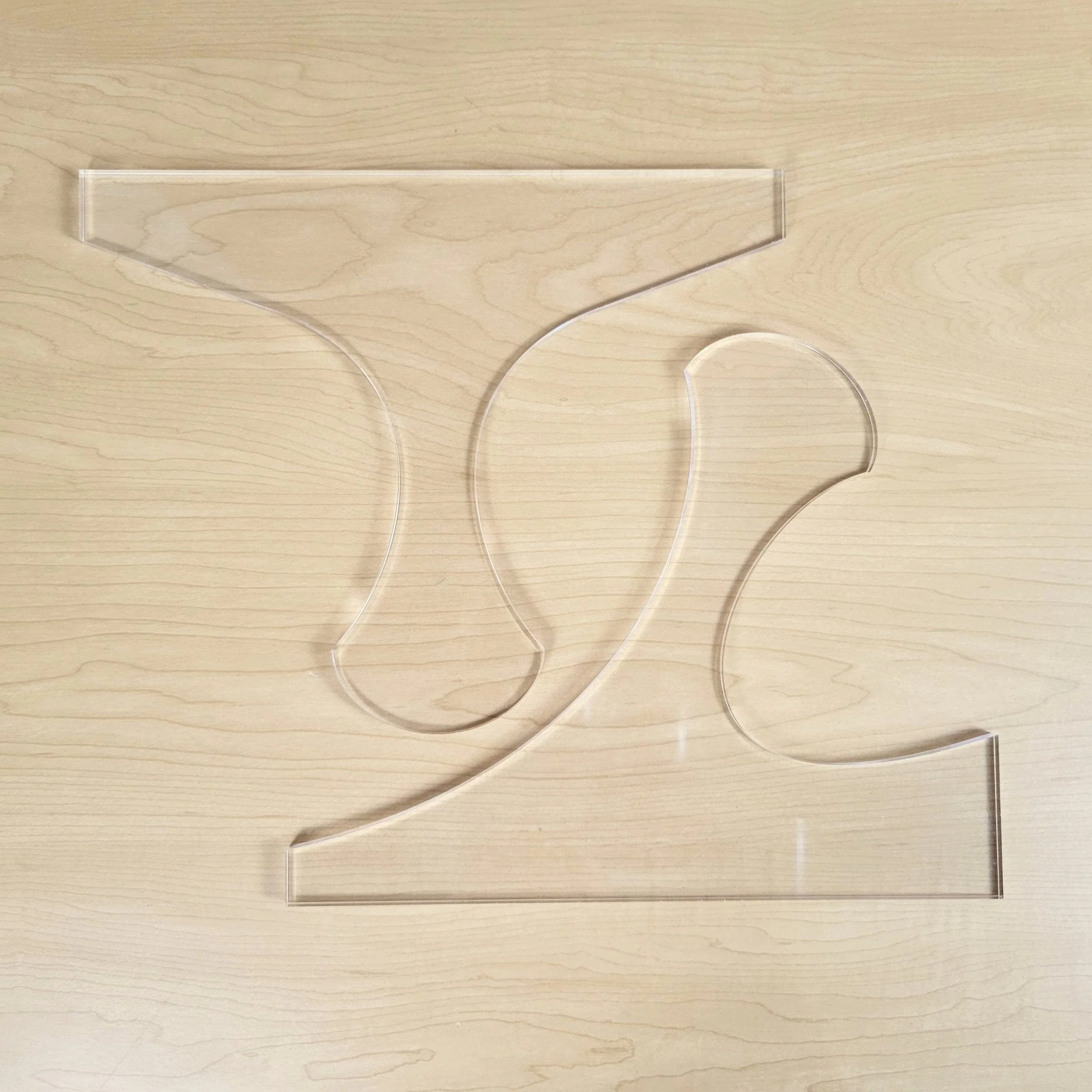 Round Top Charcuterie Board Handle Acrylic Router Template - Image 5