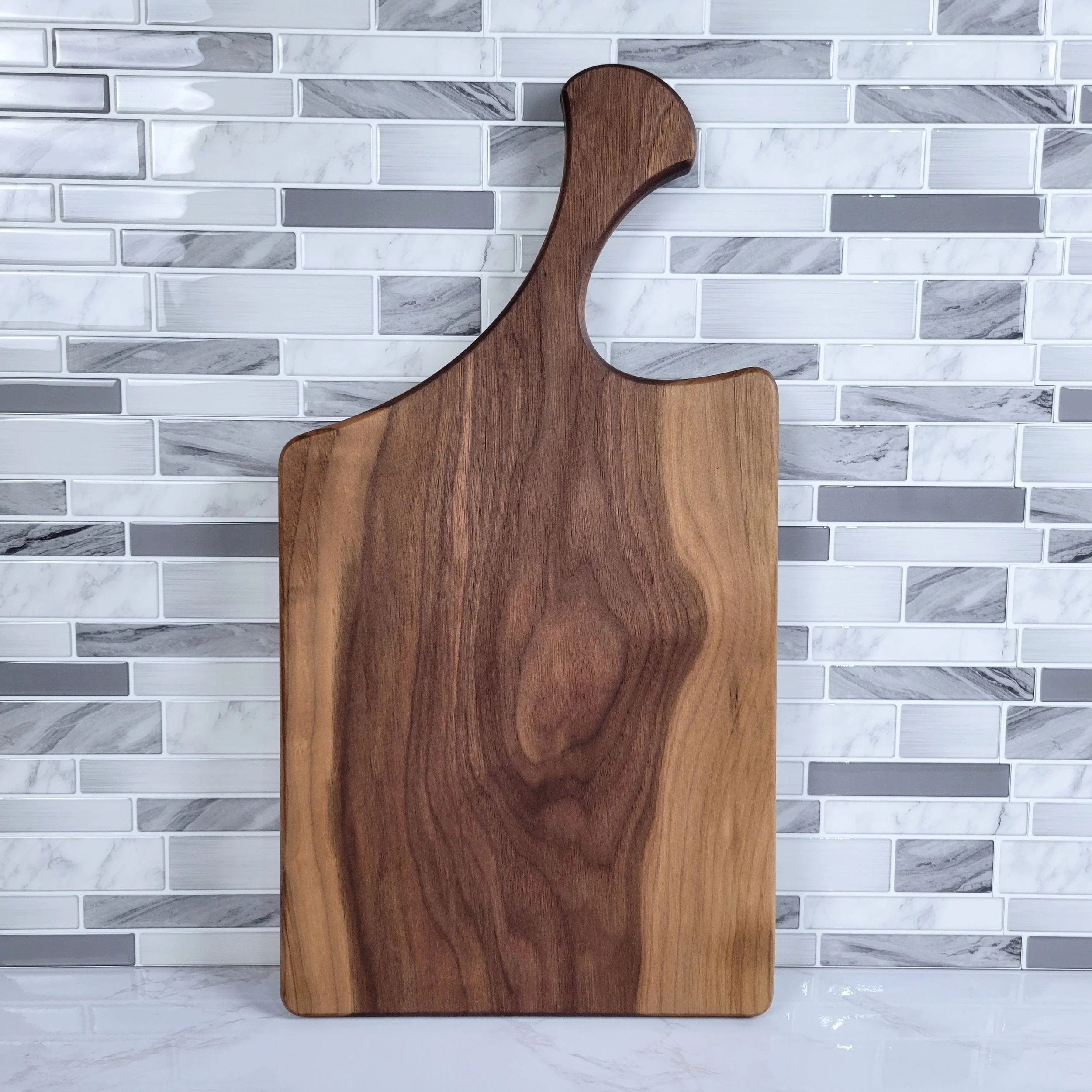 Round Top Charcuterie Board Handle Acrylic Router Template - Image 8