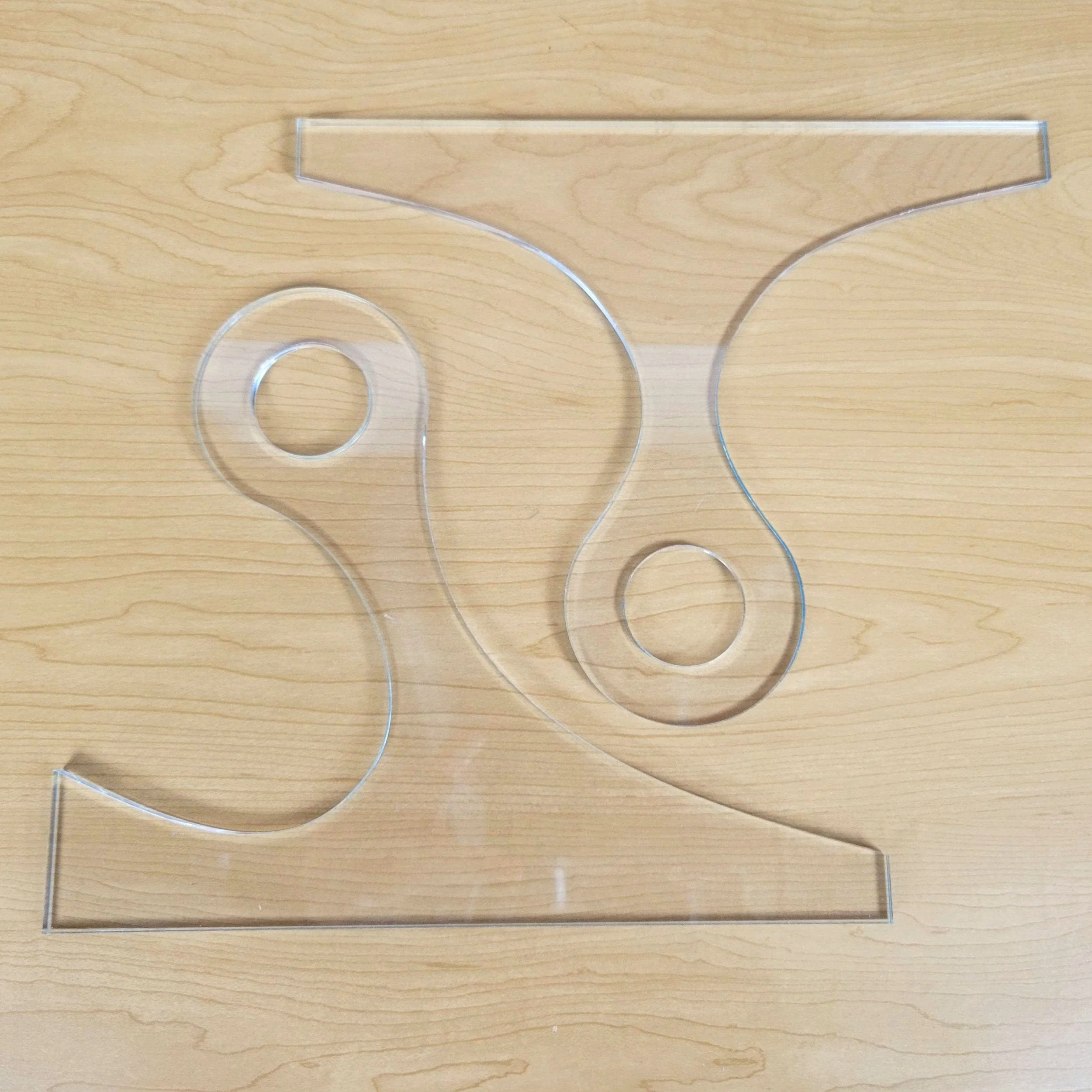Roundabout Charcuterie Board Handle Acrylic Router Template - Image 4
