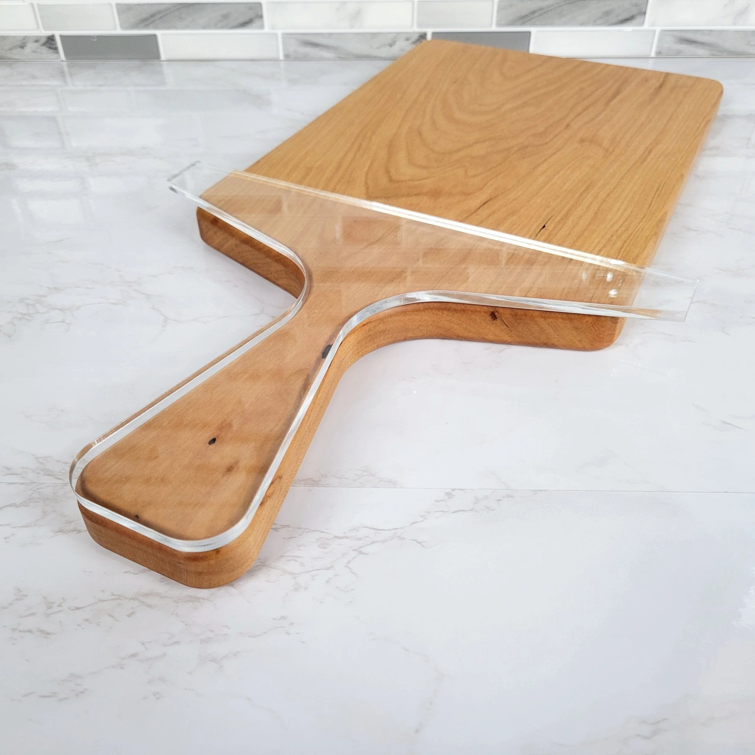 Skinny Necktie Charcuterie Board Handle Acrylic Router Template