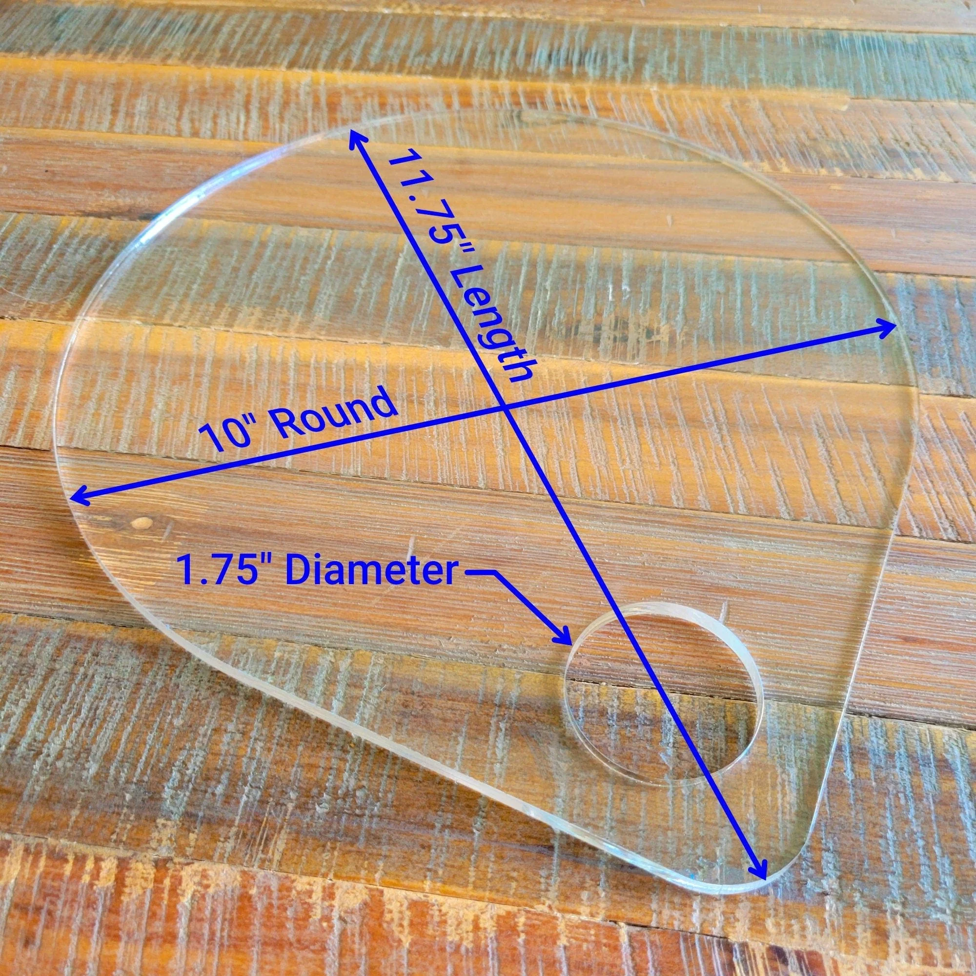 Teardrop Cutting Board Acrylic Router Template - Image 3